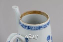 Antique Chinese Porcelain Blue & White Teapot, 18th Century Qianlong period
