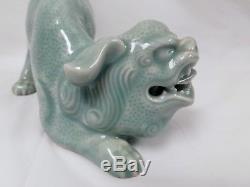 Antique Chinese Porcelain Crouching Foo Dog Foo Lion