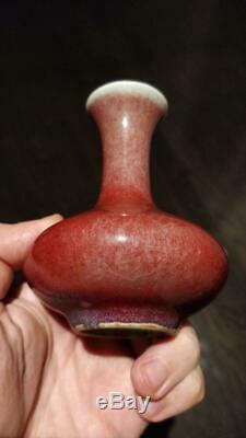 Antique Chinese Porcelain Flambe Glazed Vase