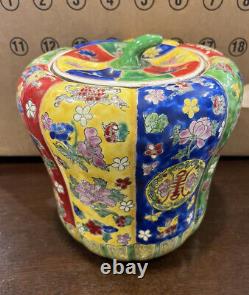 Antique Chinese Porcelain Ginger Lidded Jar Vase