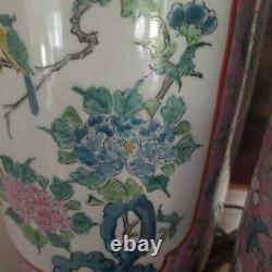 Antique Chinese Porcelain Pair Of Lamps