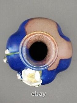 Antique Chinese Porcelain Relief Flower Art Petals Vase Ceramic