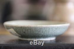 Antique Chinese Porcelain Song Dynasty Green Guan Ware Small Brush Washer Rare