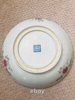 Antique Chinese Qing Qianlong Porcelain Dragon Plate Estate Find