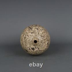 Antique Chinese Song Folk Kiln Grey Glazed Plum Porcelain Japanese Nerikomi Vase