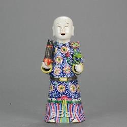 Antique Chinese Statue Porcelain Statue Qianlong Period Statue 18th c