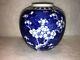 Antique Chinese Vase Floral Design China Porcelaine Blue And White