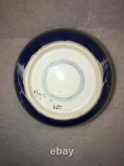 Antique Chinese Vase Floral Design China Porcelaine Blue and White