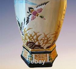 Antique Chinese Vases Pair Porcelain Old China Famille 53cm Floor 20th Rare