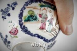 Antique Chinese bowl 18th C famille rose Qing Yongzheng