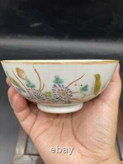 Antique Chinese famille Rose porcelain Bowl Tongzhi