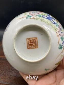 Antique Chinese famille Rose porcelain Bowl Tongzhi