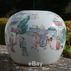 Antique Chinese famille rose porcelain ginger jar Tongzhi period