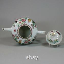 Antique Chinese famille-rose teapot and cover, Yongzheng (1723-1735)