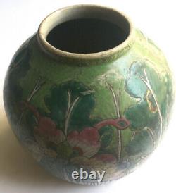 Antique Chinese hand Glazed porcelain Jar, Qing Dynasty, 19 century