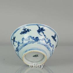 Antique Chinese late Ming Wanli / Tianqi C Porcelain China Bowl