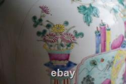 Antique Chinese porcelain ginger jar 19th C Nonya Straits Peranakan Tongzhi