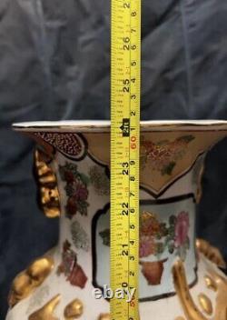 Antique Large Chinese Porcelain Hand Painted Vase 24