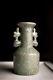 Antique Repd Of Chinese Song Guan Dynasty Crackle Glaze Blue Green Pottery Vase