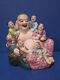 Antique Vintage Happy Buddha Children Bisque Glaze Porcelain Figurine Chinese