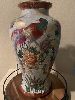 Antique Vintage Yong Shang Cai Ci Chang (Eternal Victory) Chinese Porcelain Vase