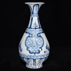 Beautiful Chinese Hand Painting Blue&white Porcelain Flowers Vase