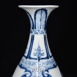 Beautiful Chinese Hand Painting Blue&white Porcelain Flowers Vase