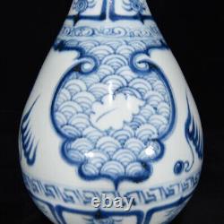 Beautiful Chinese Hand Painting Blue&white Porcelain Flowers Vase