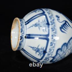 Beautiful Chinese Hand Painting Blue&white Porcelain Flowers Vase