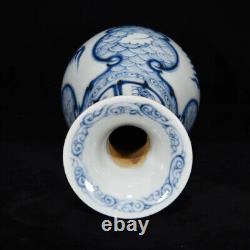 Beautiful Chinese Hand Painting Blue&white Porcelain Flowers Vase