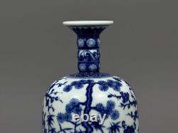 Beautiful Chinese Hand Painting Blue&white Porcelain Pine bamboo plum Vase