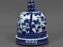 Beautiful Chinese Hand Painting Blue&white Porcelain Pine bamboo plum Vase