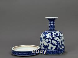 Beautiful Chinese Hand Painting Blue&white Porcelain Pine bamboo plum Vase