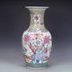 Beautiful Chinese Hand Painting Famille Rose Porcelain Flowers Bird Vase