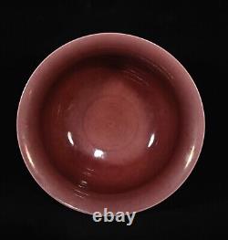 Beautiful Chinese Hand Painting Red Glaze Porcelain Dragon Big Bowl