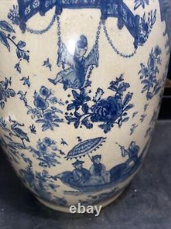 Big Chinese Republic. Decorative Vase. Hand Painted! Marks indicate 1912 to 1949