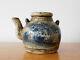 C. 16th Antique Chinese Ming Blue & White Porcelain Tea Pot Rabbit Mark