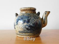 C. 16th Antique Chinese Ming Blue & White Porcelain Tea Pot Rabbit mark