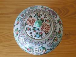 C. 19th Antique Chinese Famille Rose Porcelain Tongzhi Porcelain Jar Pot