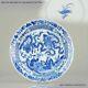 Ca 1700 Kangxi Chinese Porcelain Plate Phoenix Figures Marked Lingzhi Fu