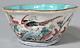 China Chinese Pentagon Porcelain Bowl Phoenix Avian Decor Tongzhi Reign 19th C