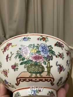 China Chinese Qing Dynasty Porcelain Famille Rose Bowl