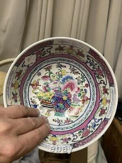 China Chinese Qing Dynasty Porcelain Famille Rose Bowl