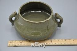 Chinese Antique Celadon Glazed Porcelain Censer/Incense Burner