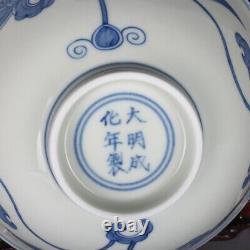 Chinese Antique Chenghua blue white Bowl Porcelain