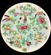 Chinese Antique Famille Rose Porcelain Plate With Flowers And Butterflies