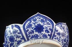 Chinese Antique Hand Painting Blue and White Porcelain Plate YongZheng Marks