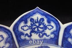Chinese Antique Hand Painting Blue and White Porcelain Plate YongZheng Marks