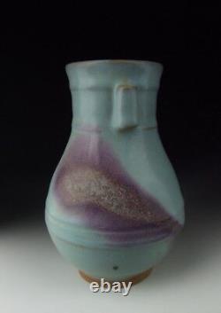 Chinese Antique Jun Ware Porcelain Vase with ear
