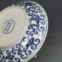 Chinese Antique Orinigal Ming Xuande flower plate Porcelain